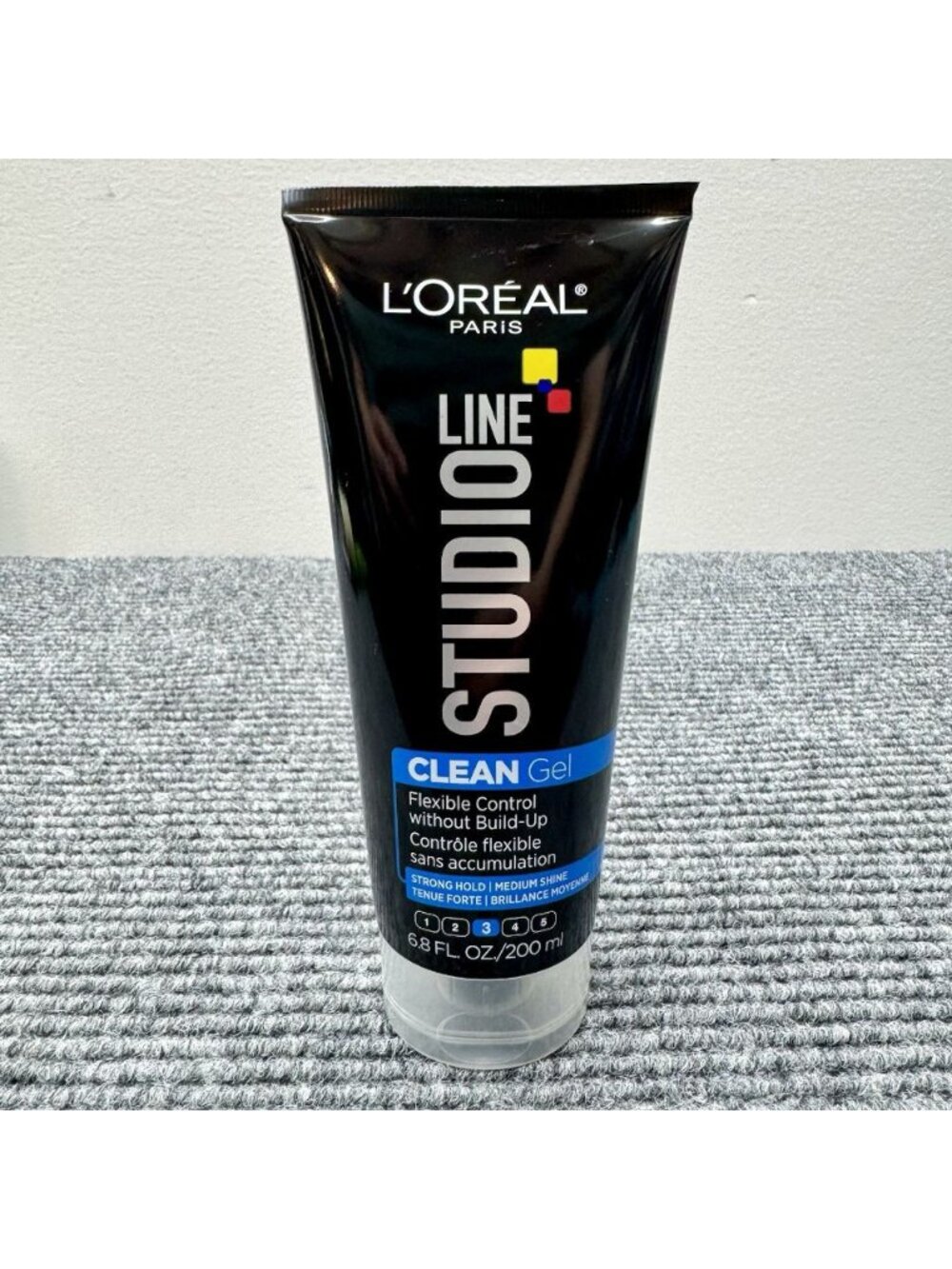 L'Oreal Paris Studio Line Clean Gel Strong Hold Hair Styling Gel 6.8 fl oz NEW